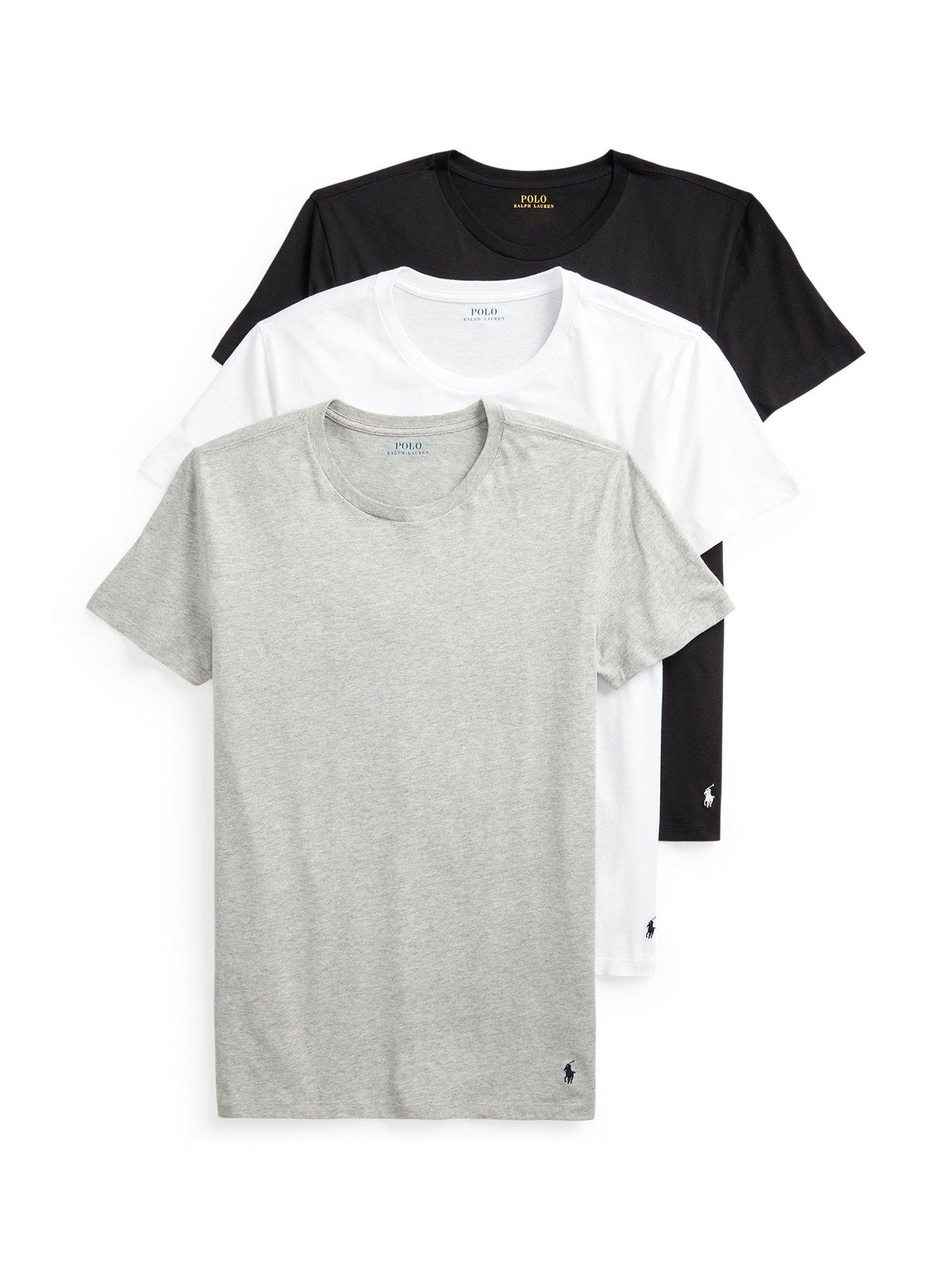 Image 1 of 6 of Polo Ralph Lauren 3 Pack T-shirt - Multi