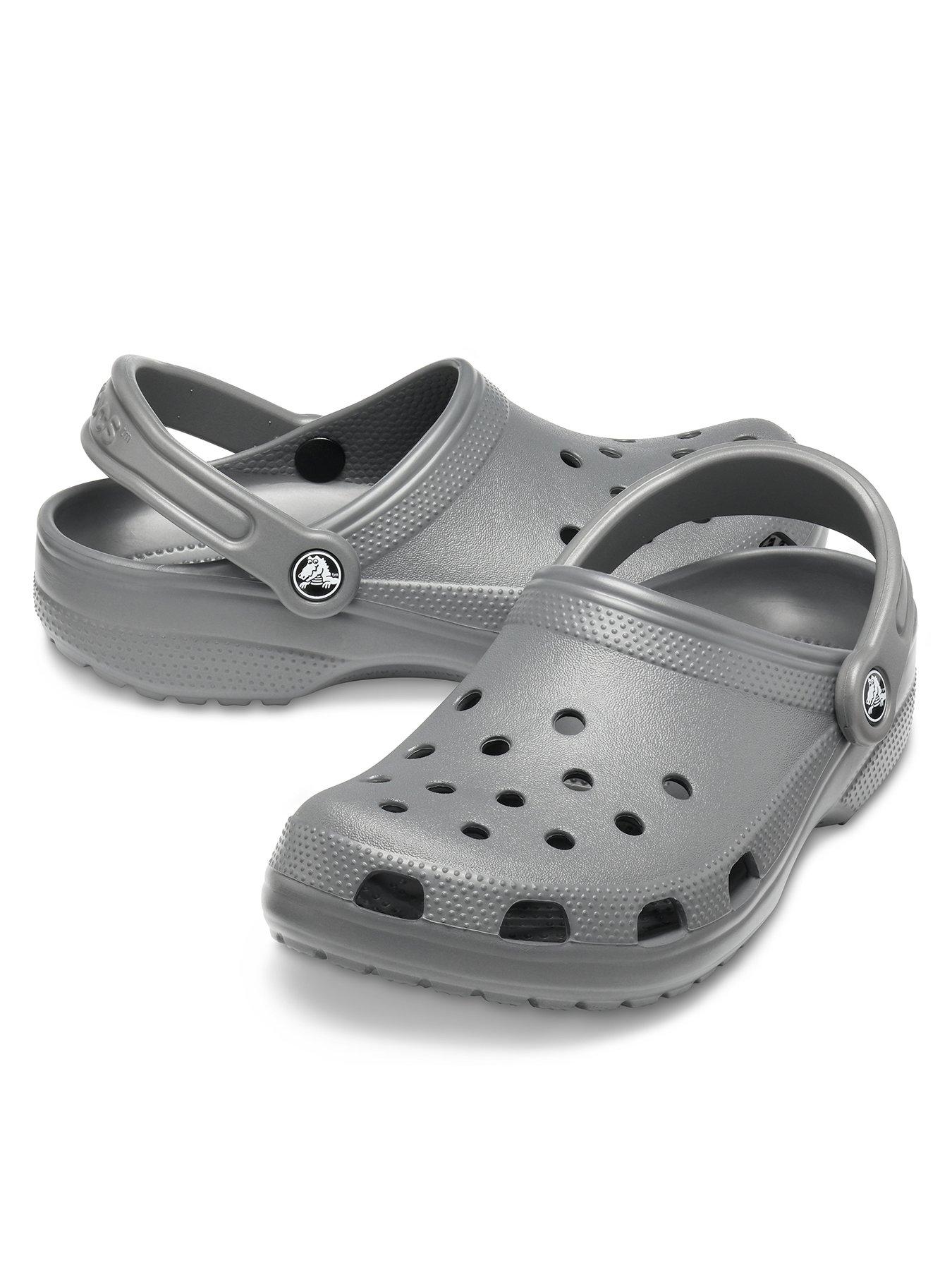 Grey classic crocs new arrivals