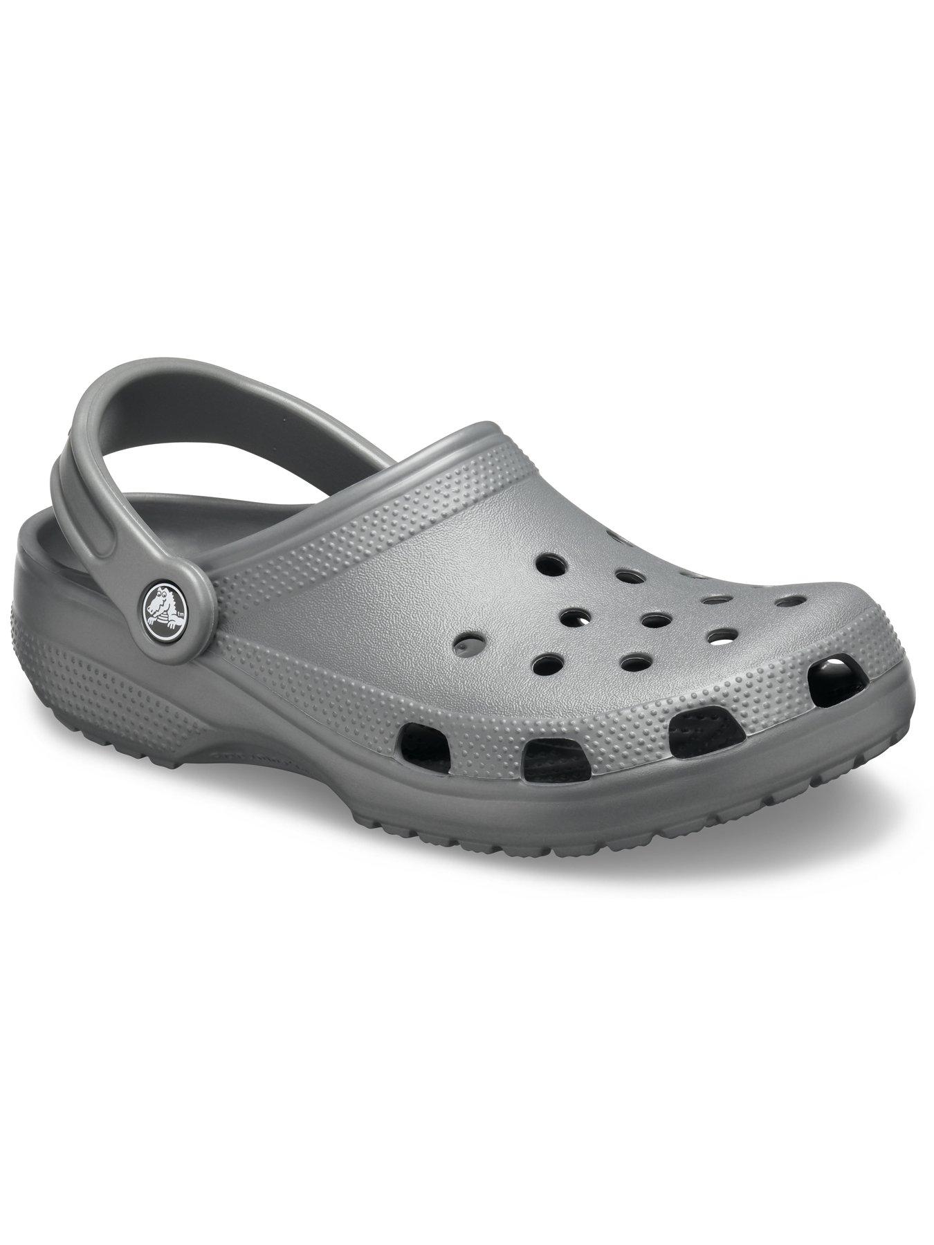 Image 6 of 6 of Crocs Mens Classic Heel Strap Clog Sandals - Slate Grey
