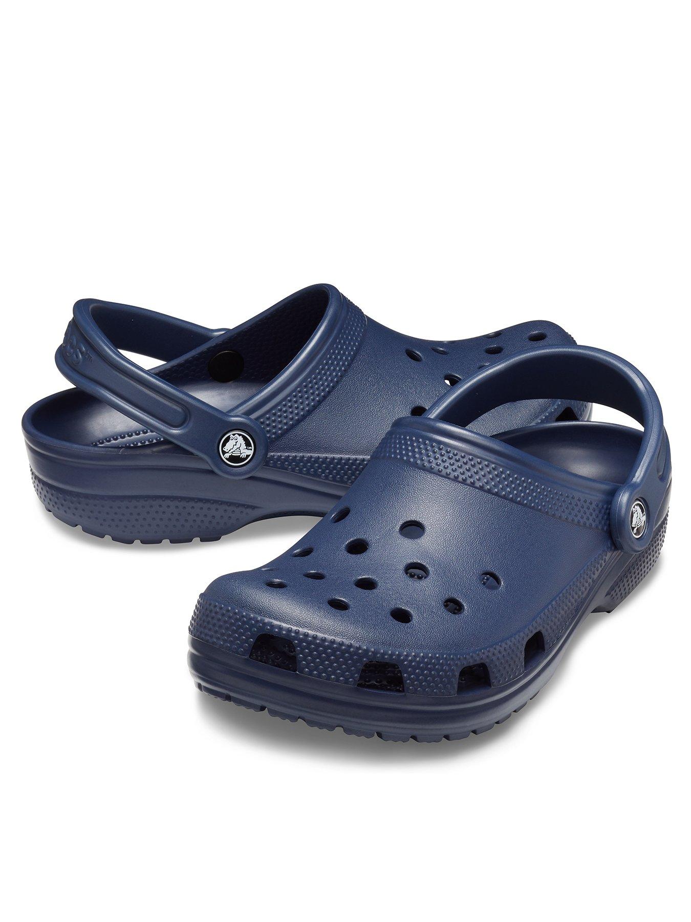 Blue and grey discount crocs