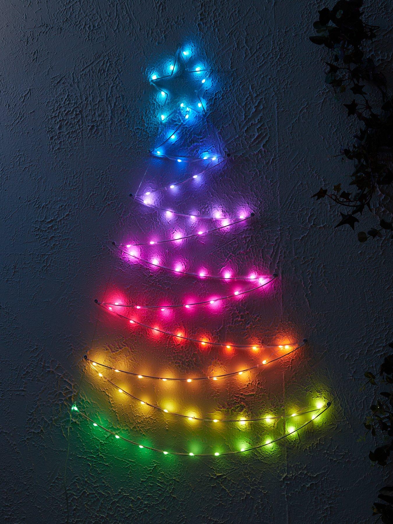 very-home-113nbspcm-wall-mounted-colour-changing-outdoornbspled-christmas-tree-with-remote-control