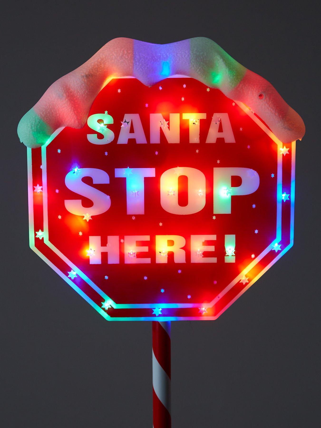 110nbspcm-santa-stop-sign-with-multi-coloured-lights-outdoor-christmas-decorationoutfit