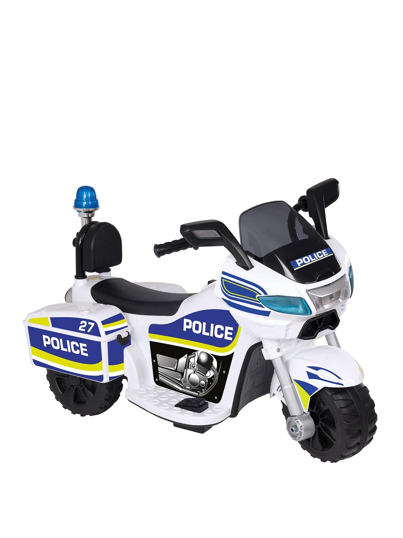 Childrens ride store on police motorcycle