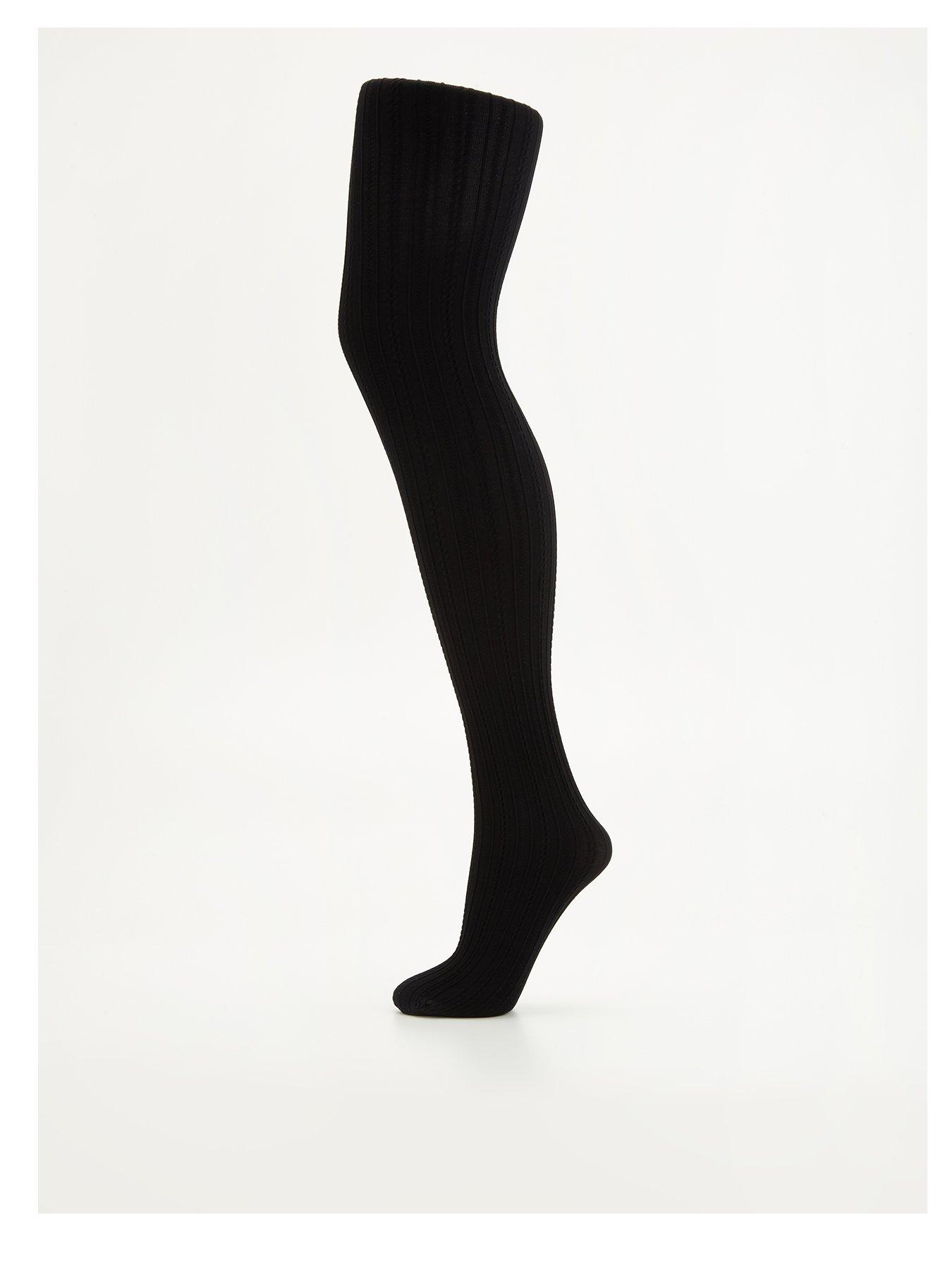 v-by-very-cable-tights-blackfront