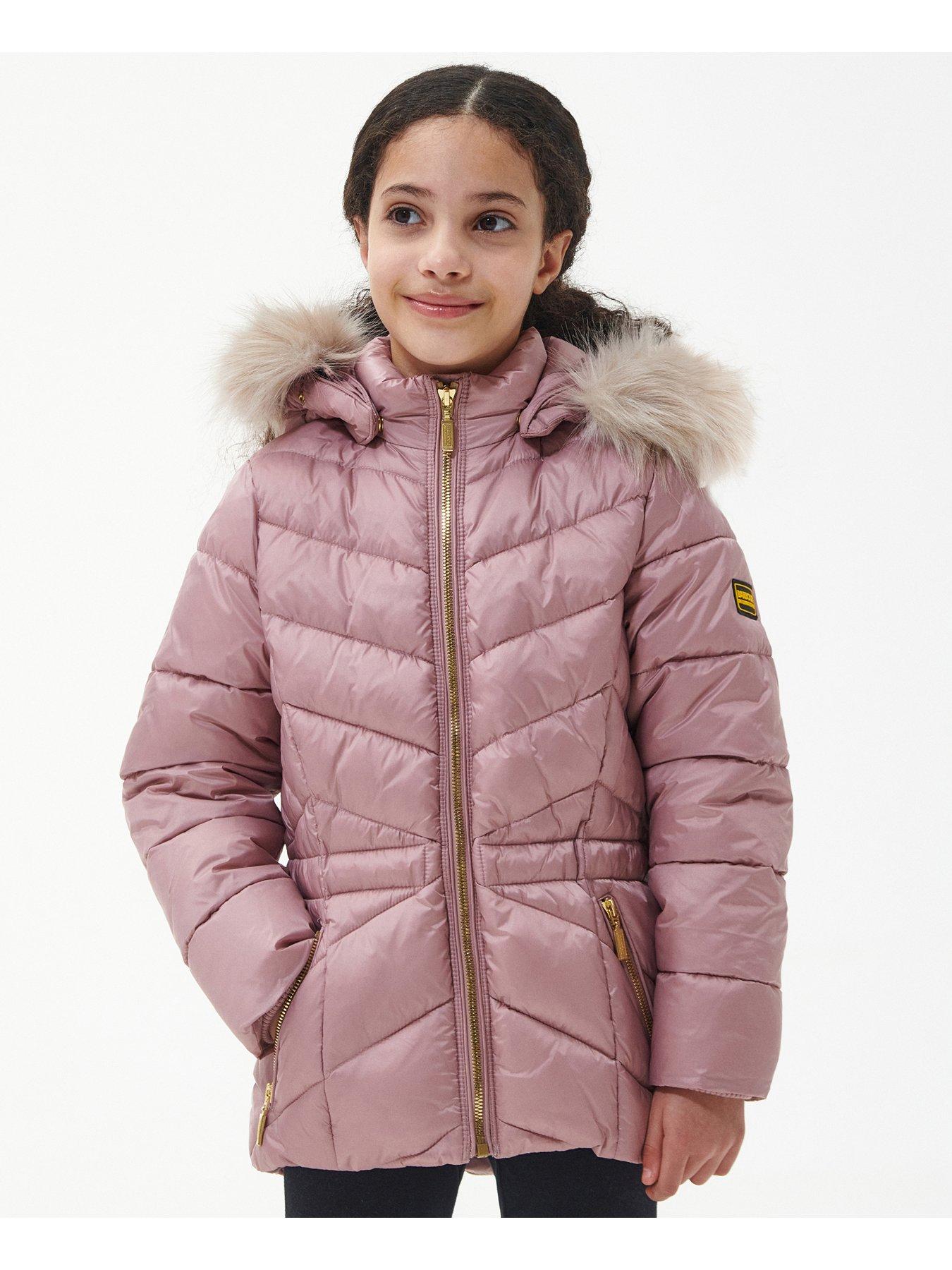 Girls barbour coat sales