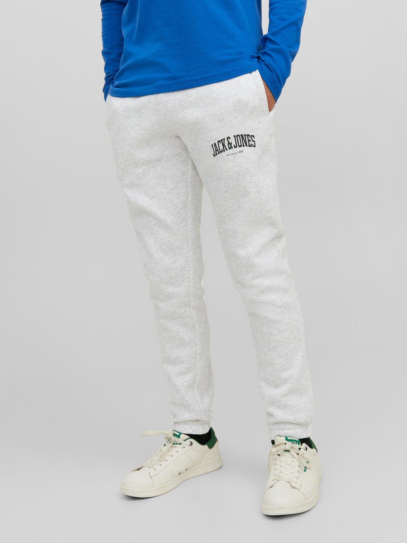 Boys white sweat pants sale