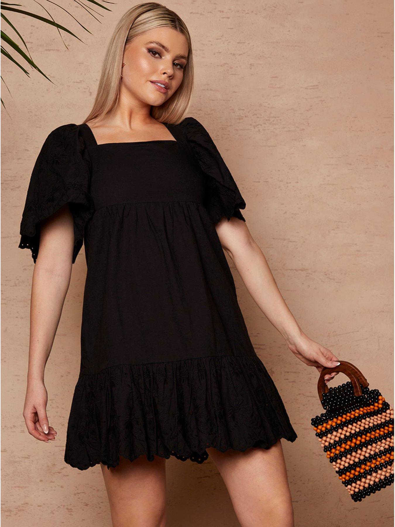 chi-chi-london-broderie-sleeve-poplin-mini-dress-in-blackback