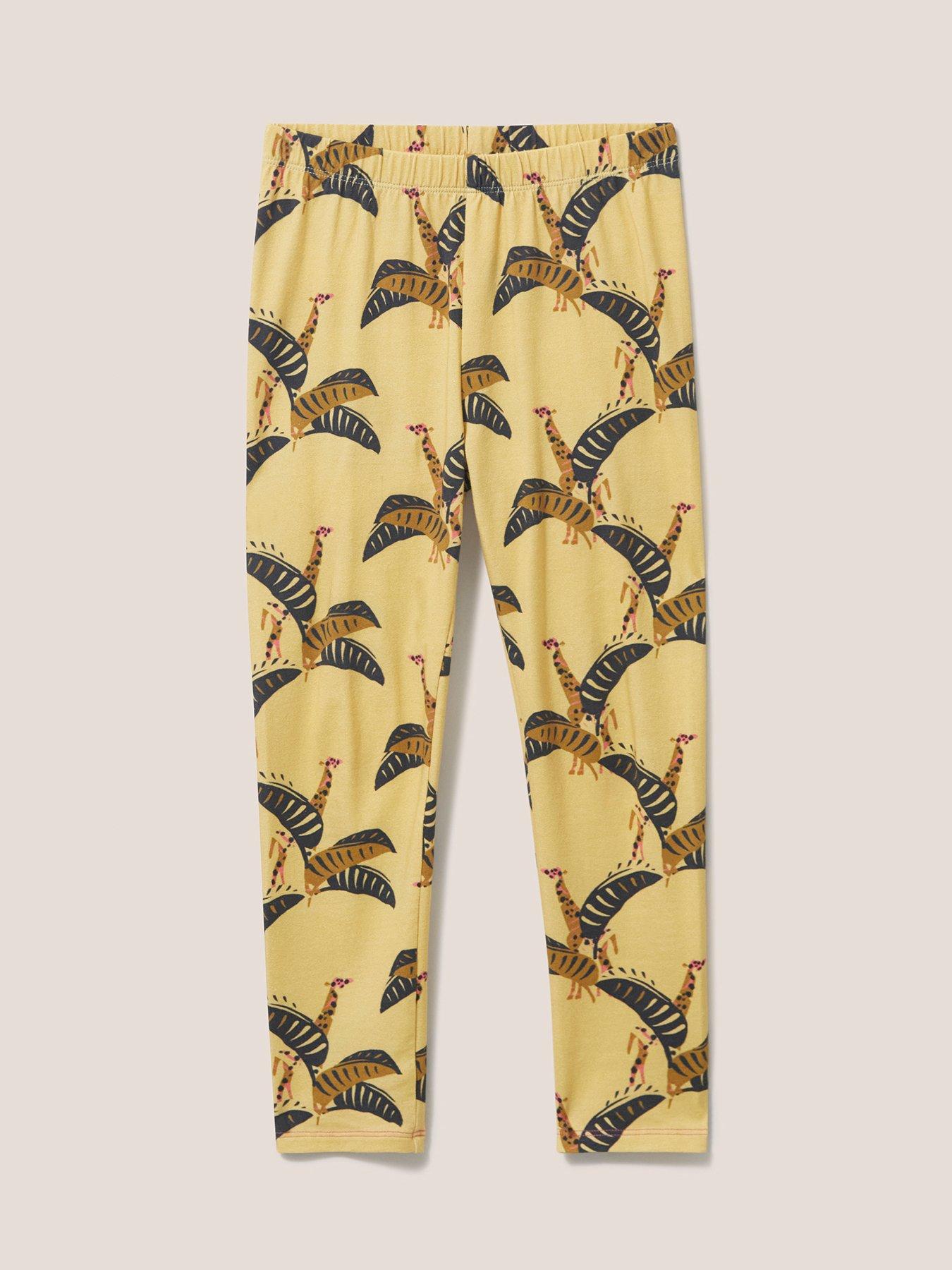 White Stuff Girls Printed Leggings - Yellow