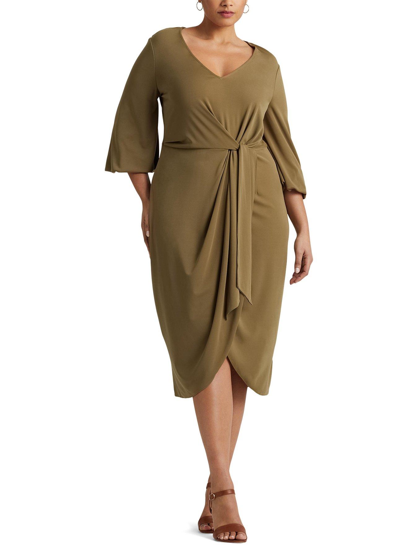 Ralph lauren olive green on sale dress