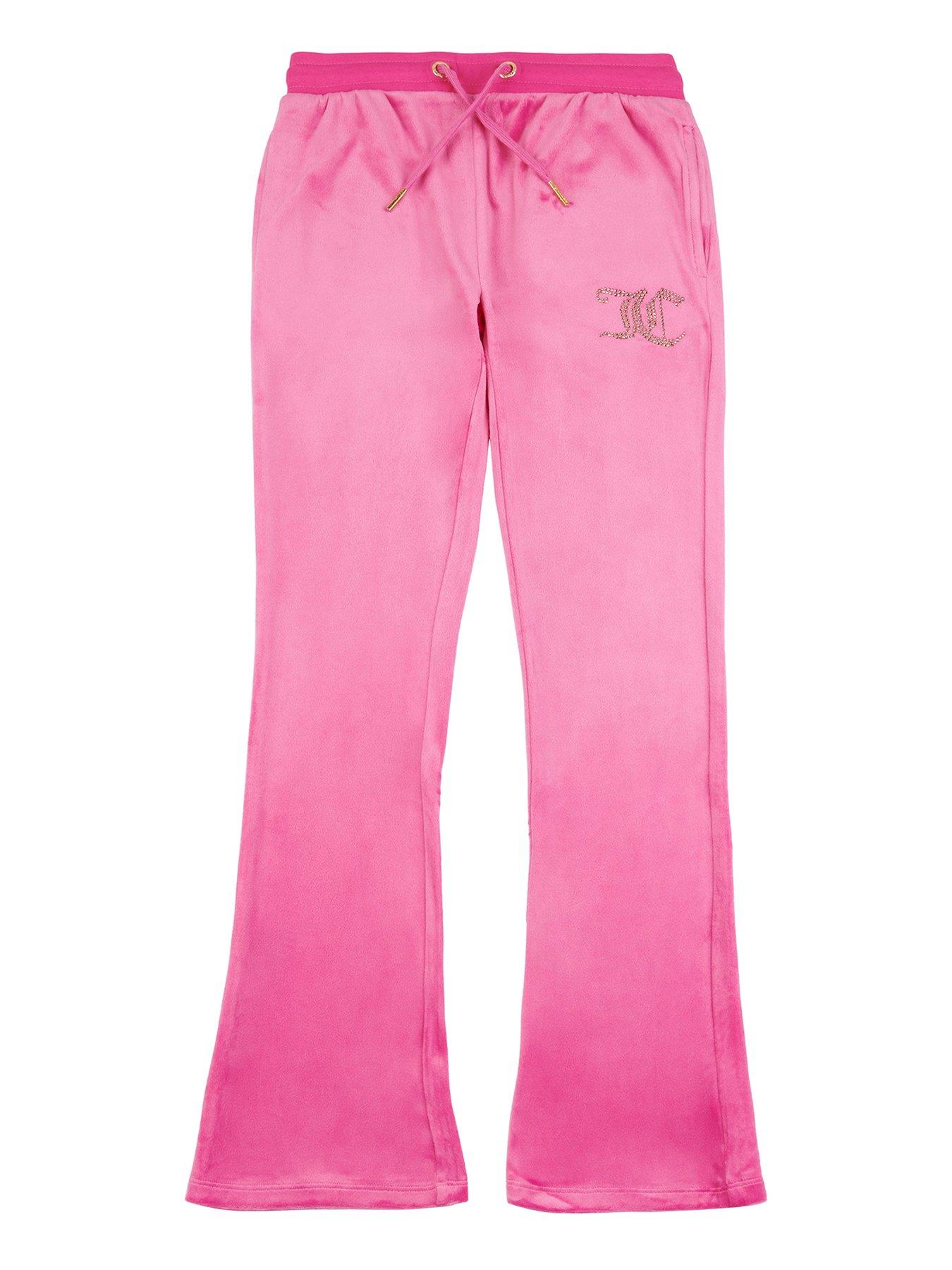 Juicy Couture Pink Butterfly Flare Track Pants