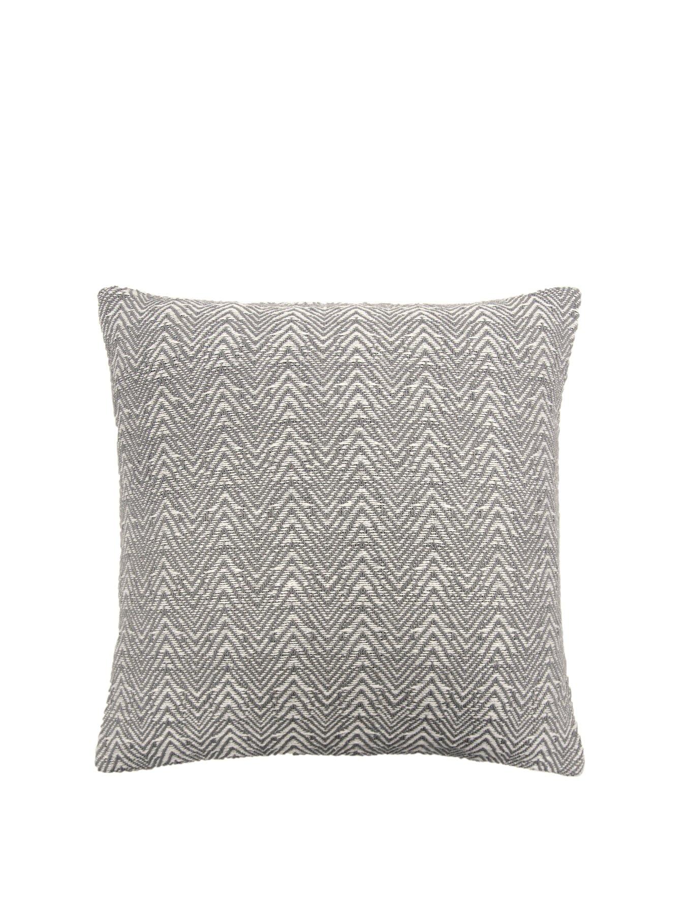 undefined Herringbone Cushion Silver