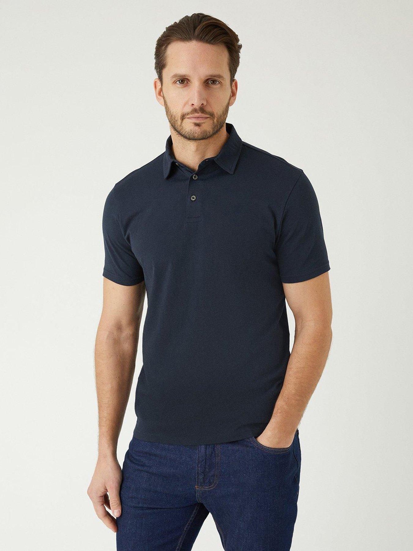 Mens navy polo clearance shirt