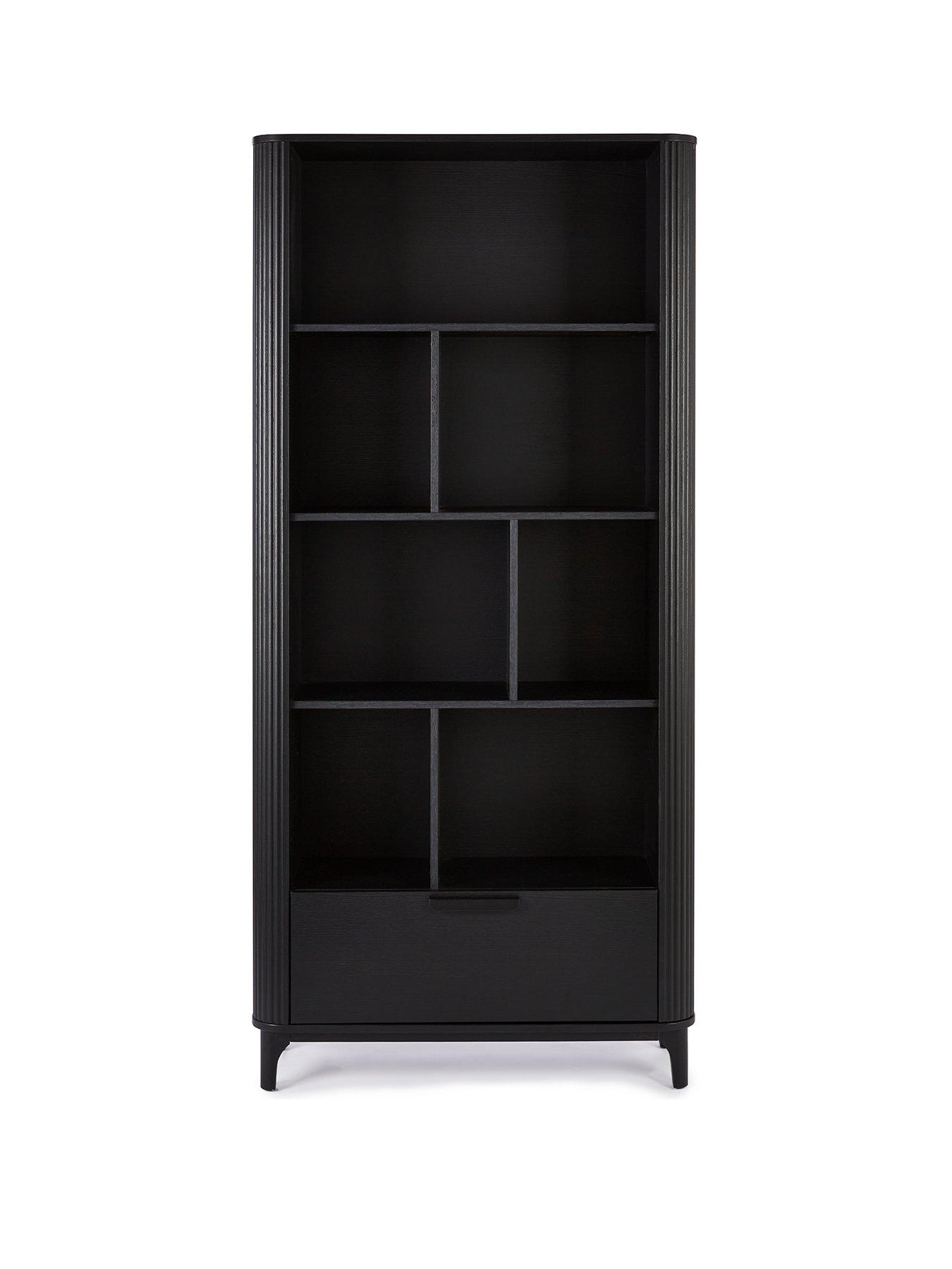 very-home-carina-bookcase-blackstillFront