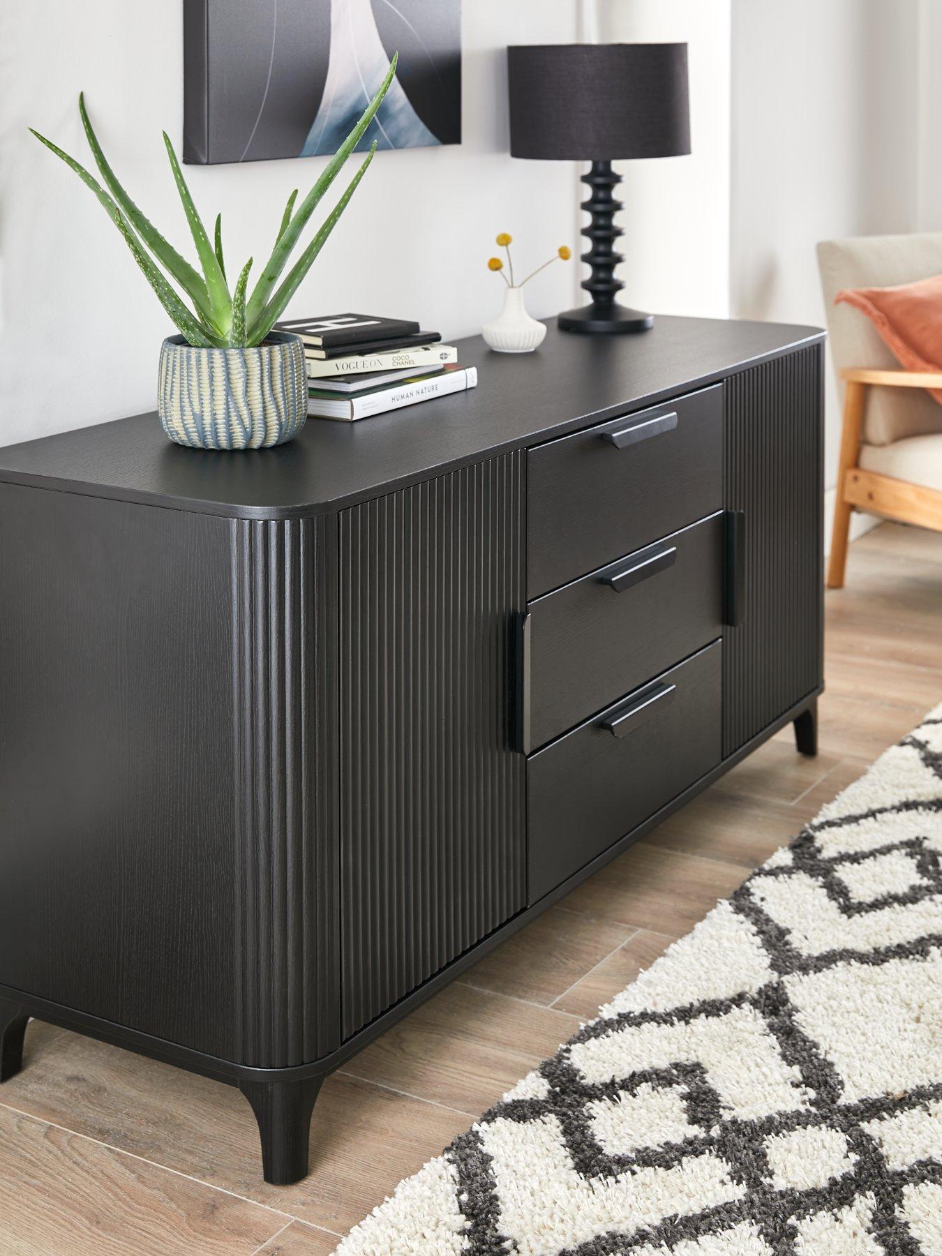 The Very Collection Carina Large Sideboard - Black - FSC® Certified