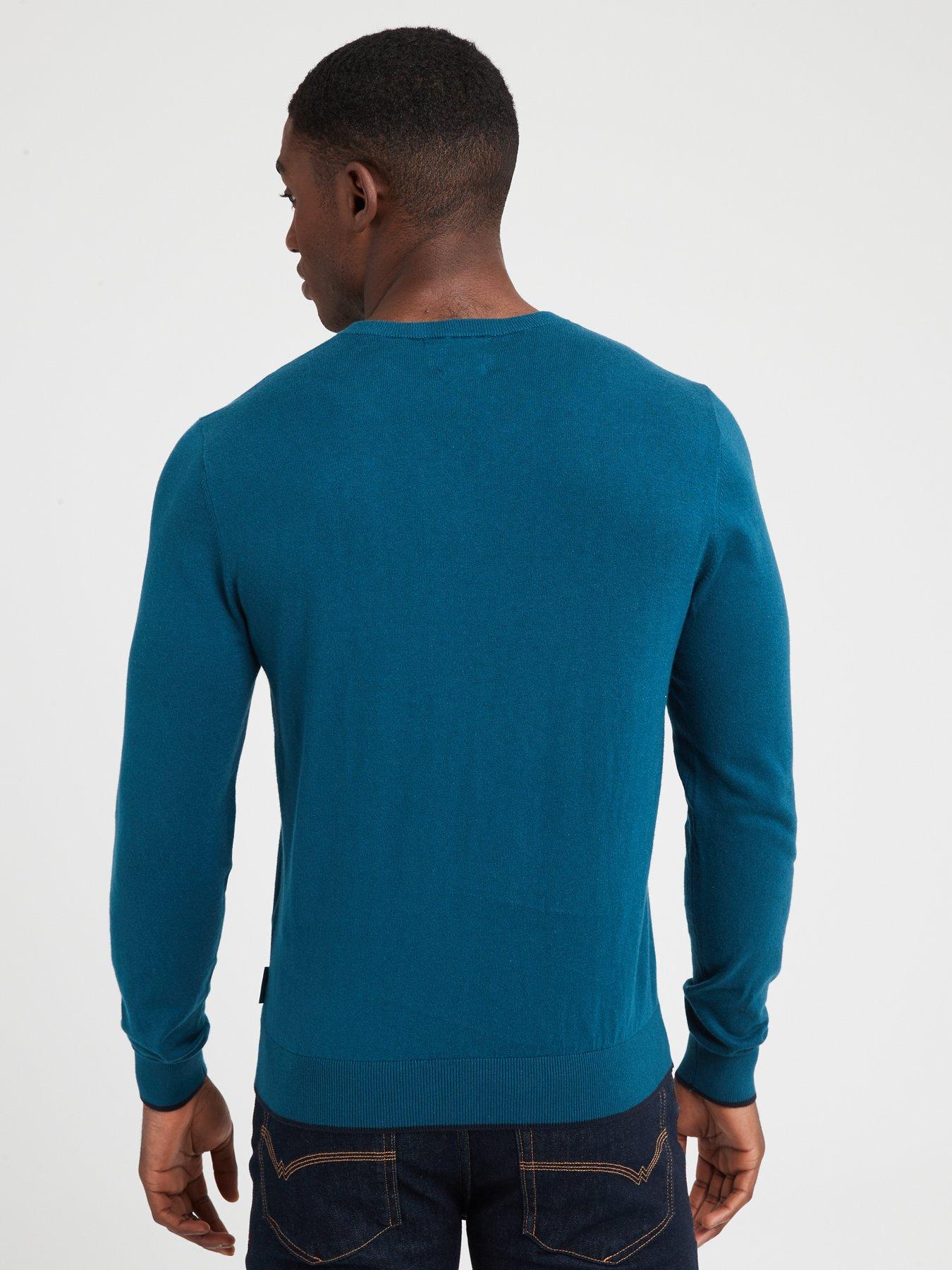 armani-exchange-v-neck-jumper-bluenbspstillFront