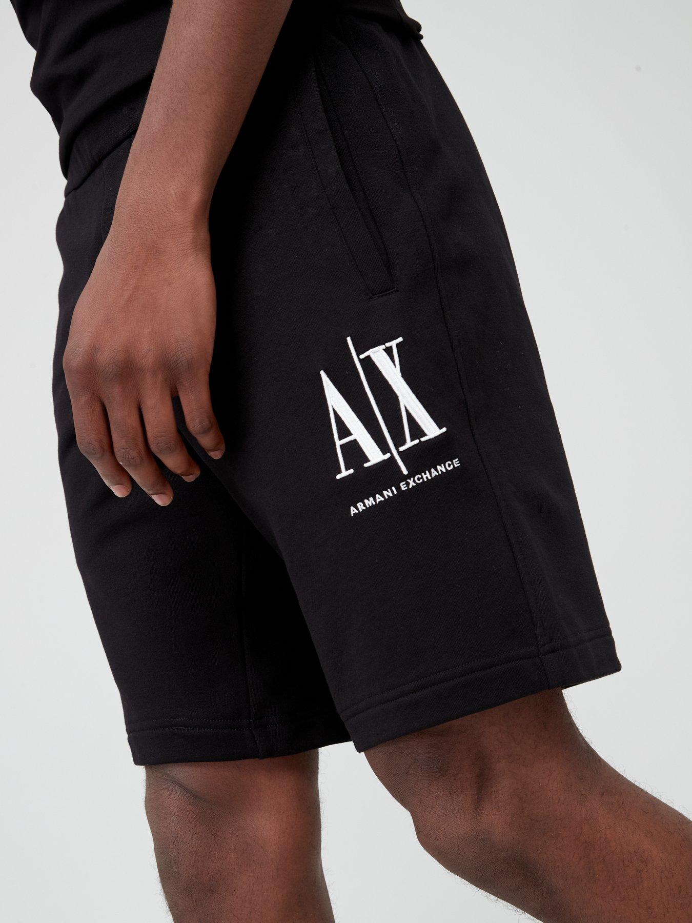 armani-exchange-ax-logo-jersey-short-blackoutfit