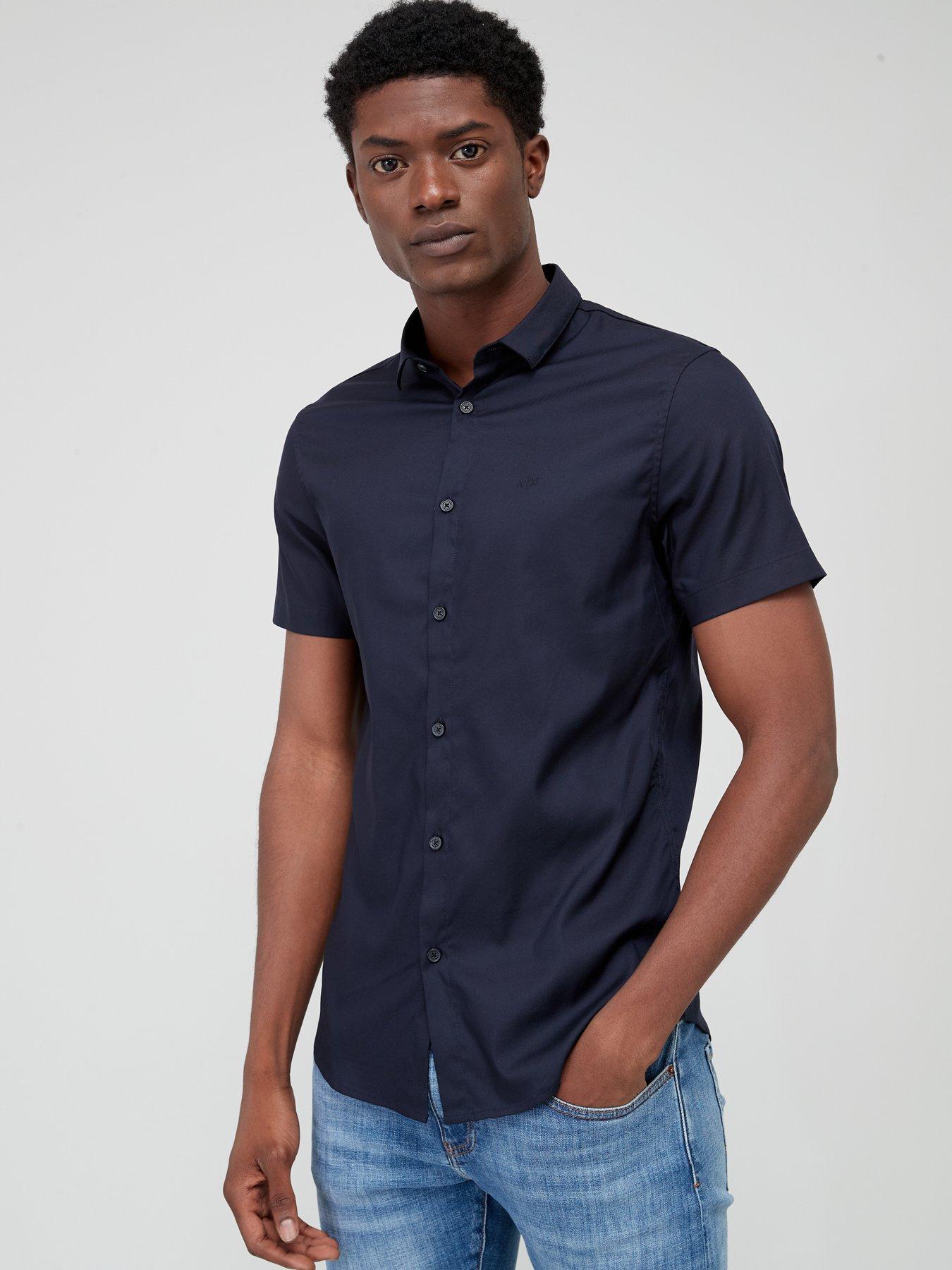 Armani short best sale sleeve shirts