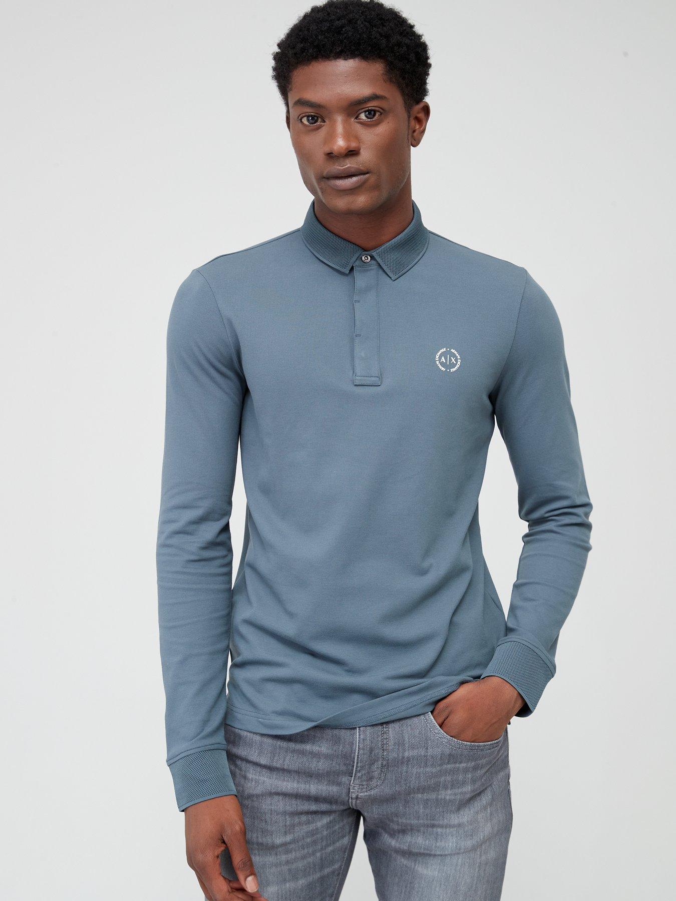 Armani polo 2025 shirts long sleeve