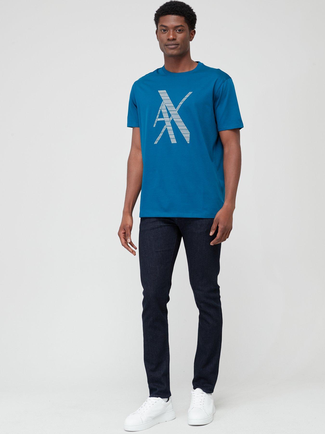 armani-exchange-chest-logo-t-shirt-blueback