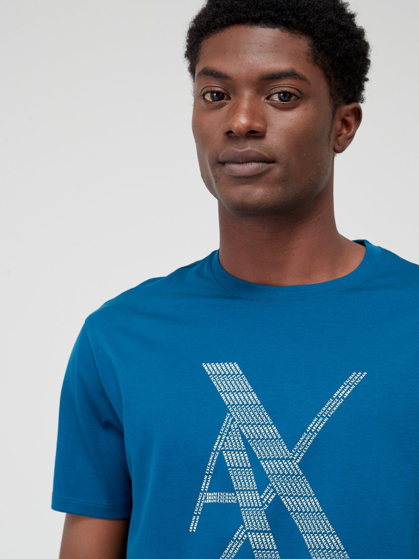 armani-exchange-chest-logo-t-shirt-blueoutfit