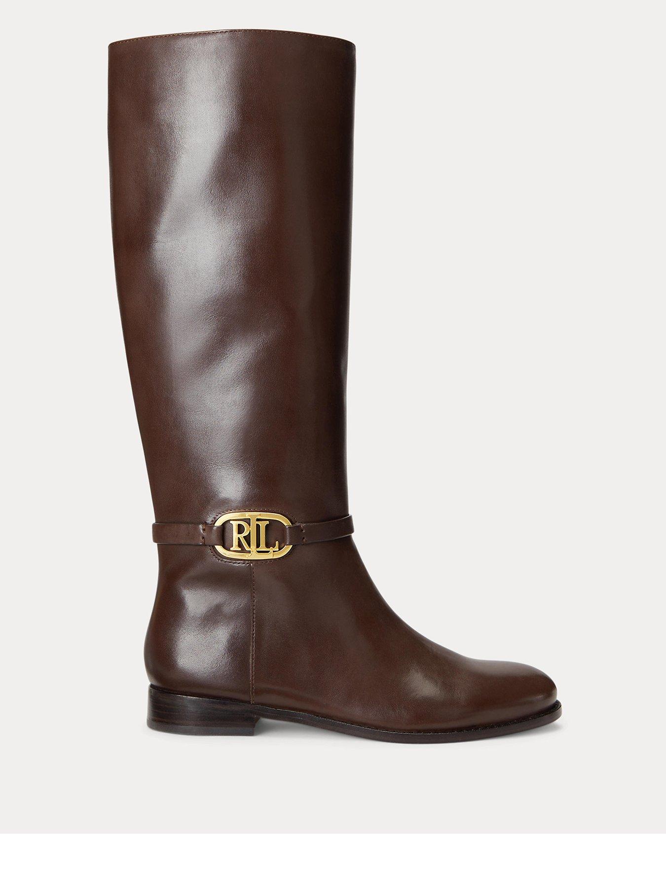 Ralph lauren brown boots hotsell