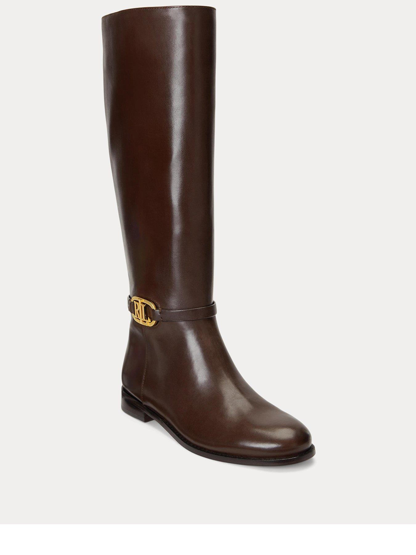 Lauren by Ralph Lauren Bridgette boots tall Boot Chestnut Brown Very Ireland