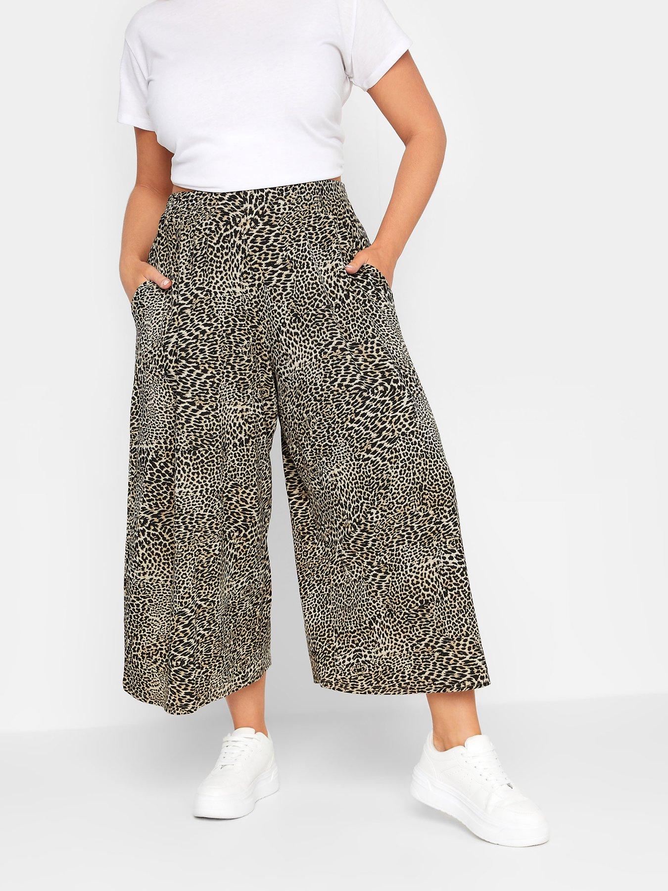 yours-extra-wide-leg-culottes-blacknbspleopard-print