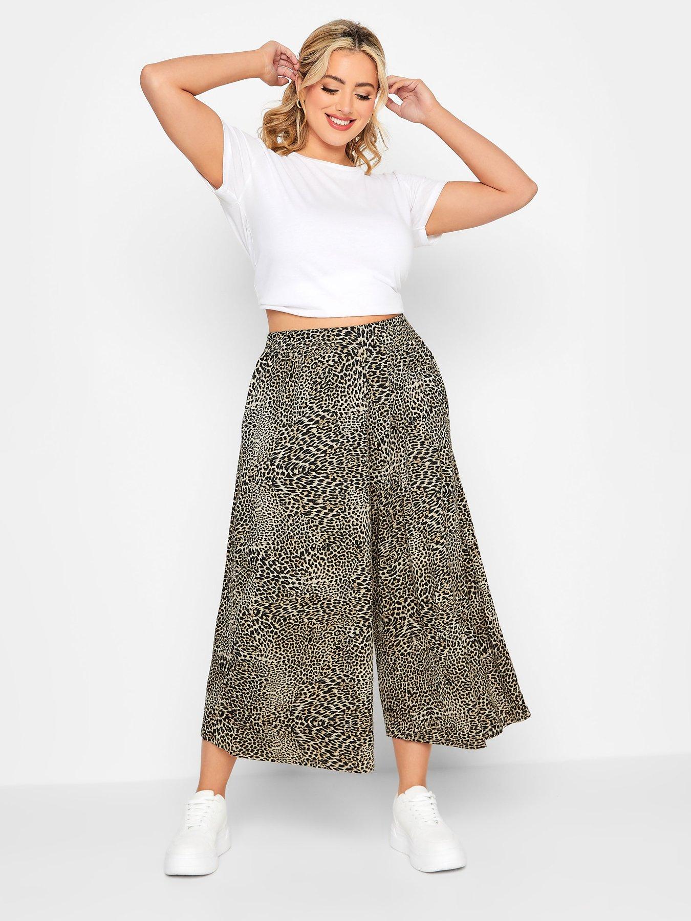 yours-extra-wide-leg-culottes-blacknbspleopard-printback