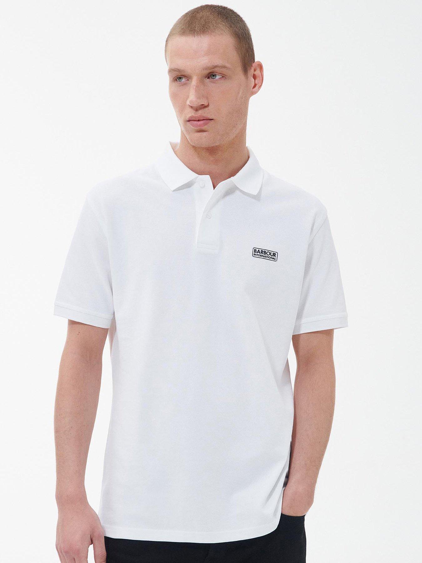 Barbour International International Essential Pique Tailored Polo Shirt - White
