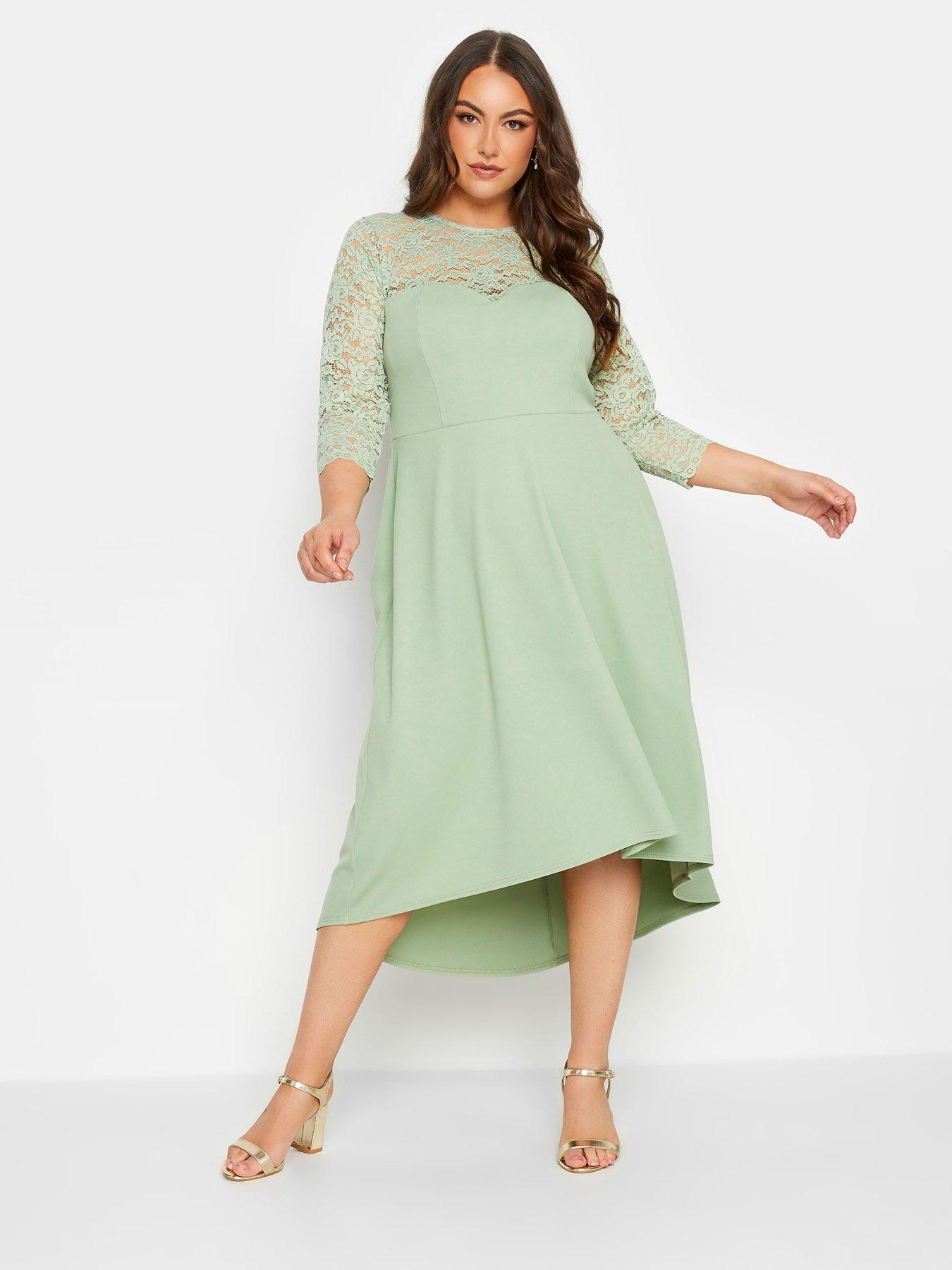 Midi high outlet low dress