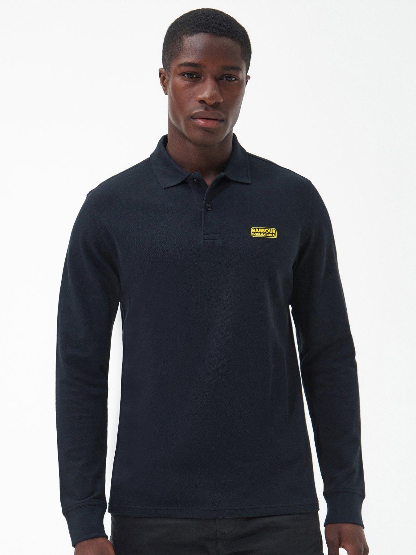 Mens barbour cheap long sleeve polo