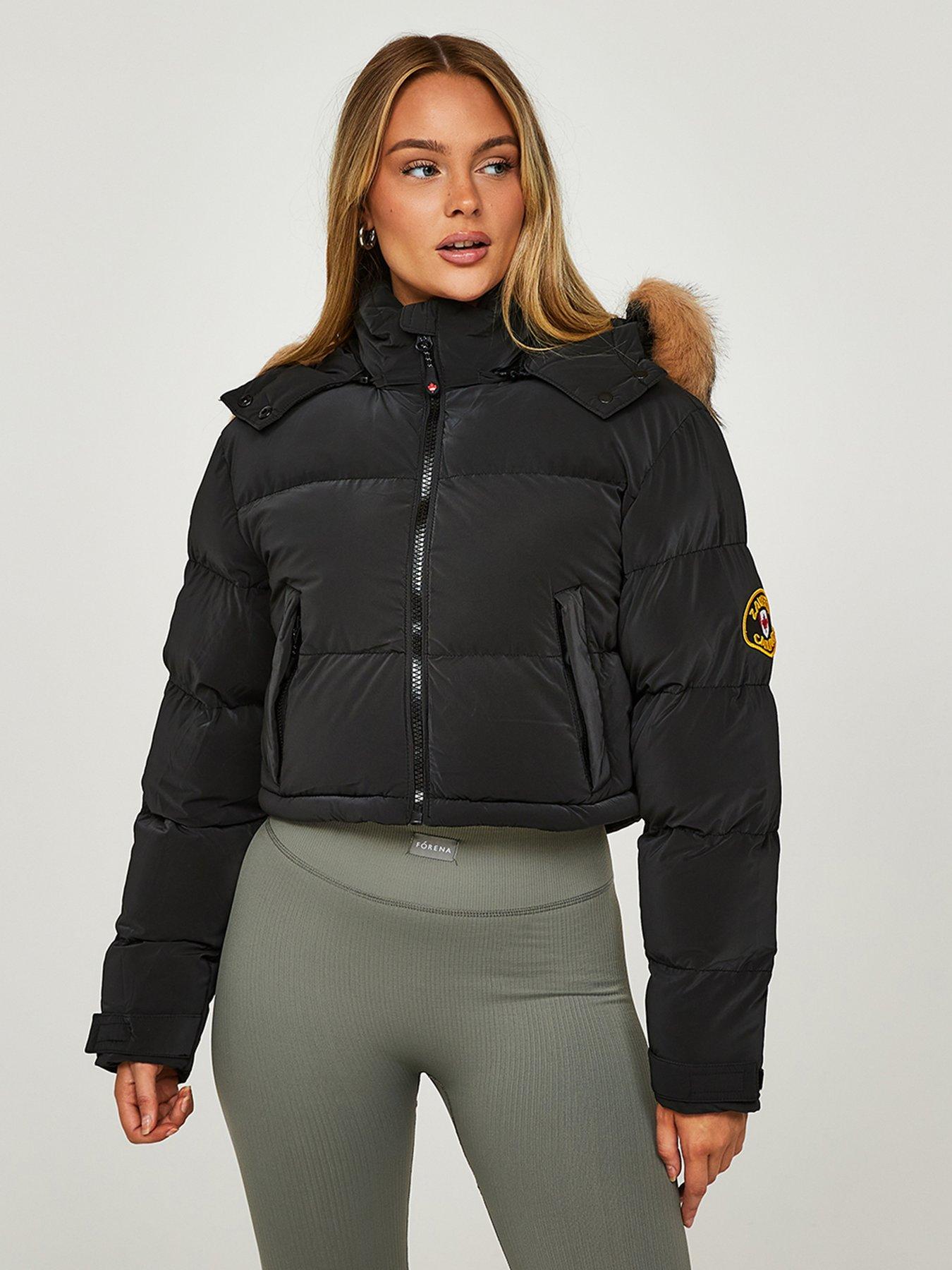 Zavetti Canada Bellucci 2.0 Crop Puffer Jacket - Black | Very Ireland