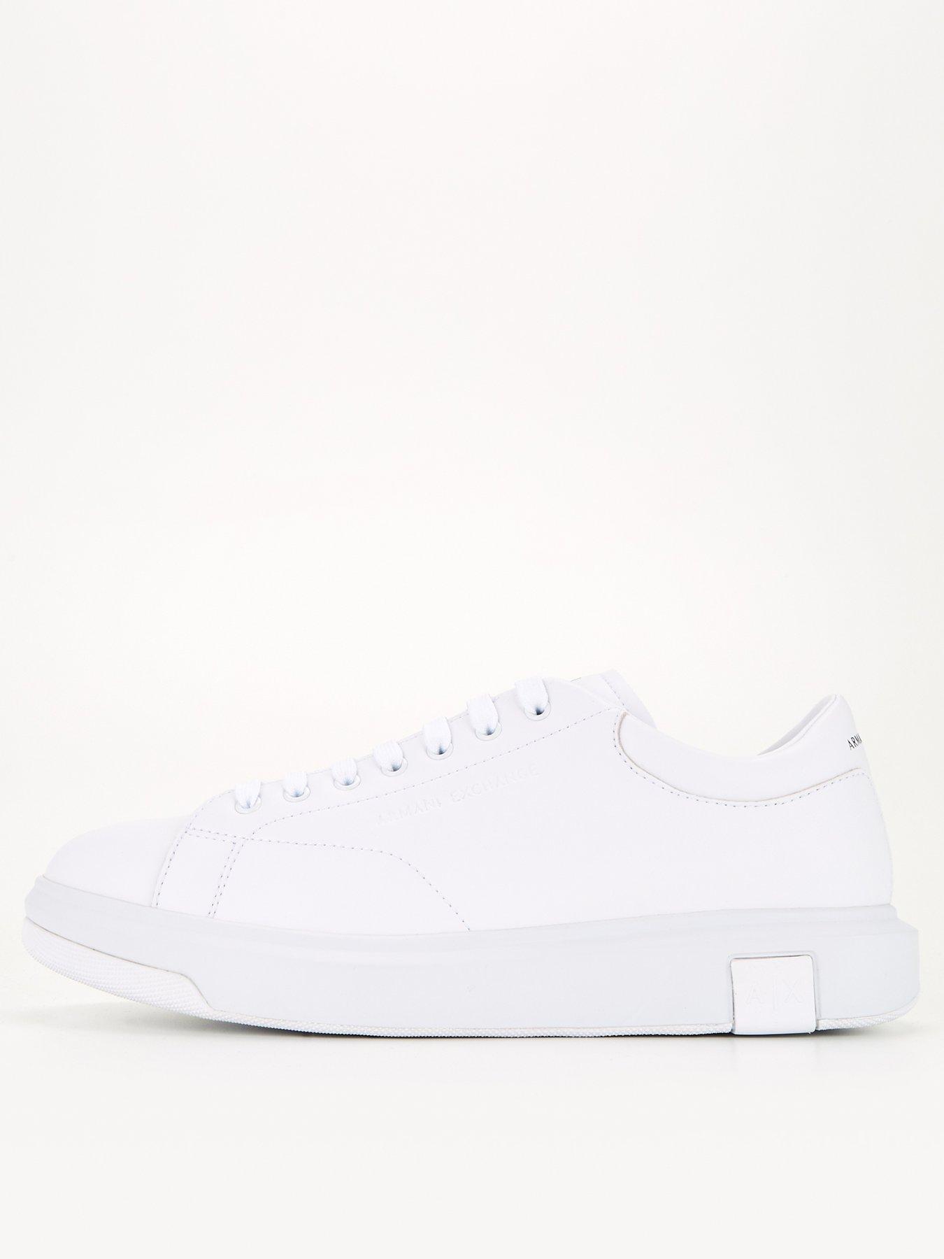 Armani exchange best sale canvas trainers