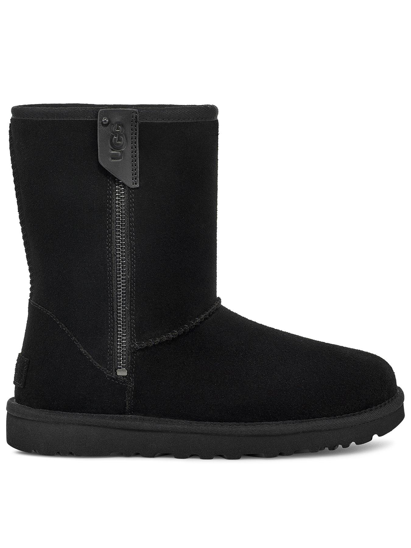 Grey uggs with outlet zipper