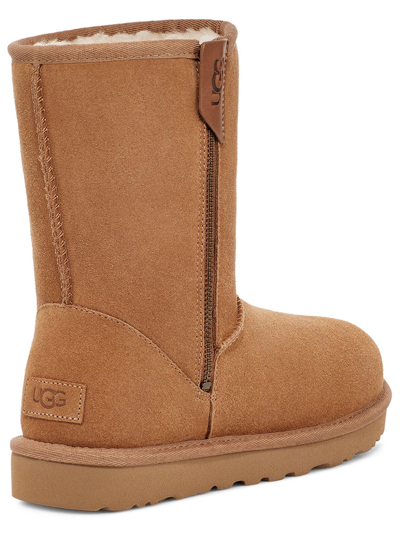 UGG Ugg Classic Short Bailey Zip Calf Boots Chestnut Very Ireland