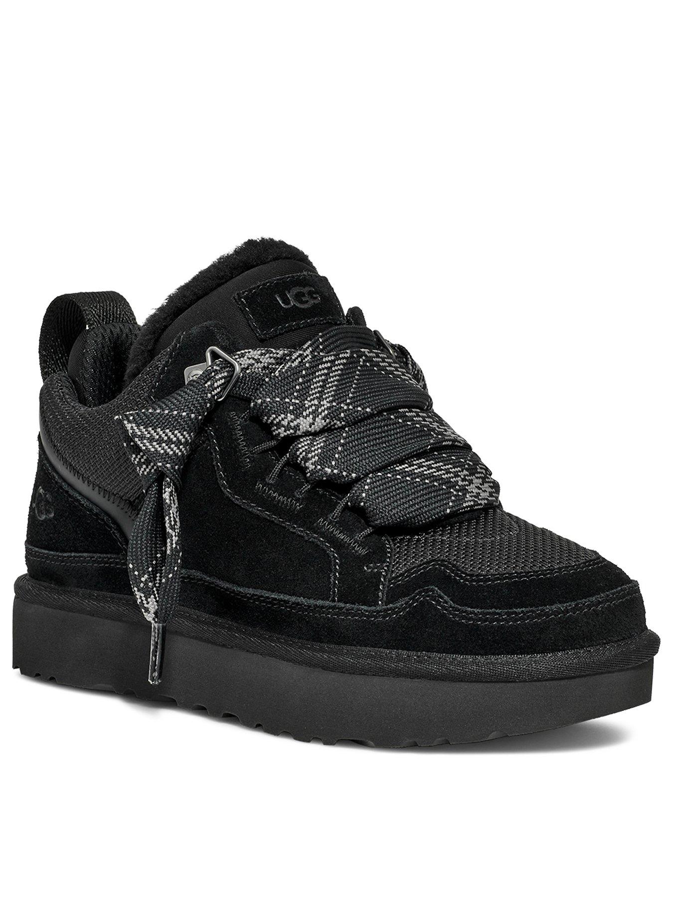 Image 3 of 6 of UGG Ugg Lowmel Lace Up Trainers - Black