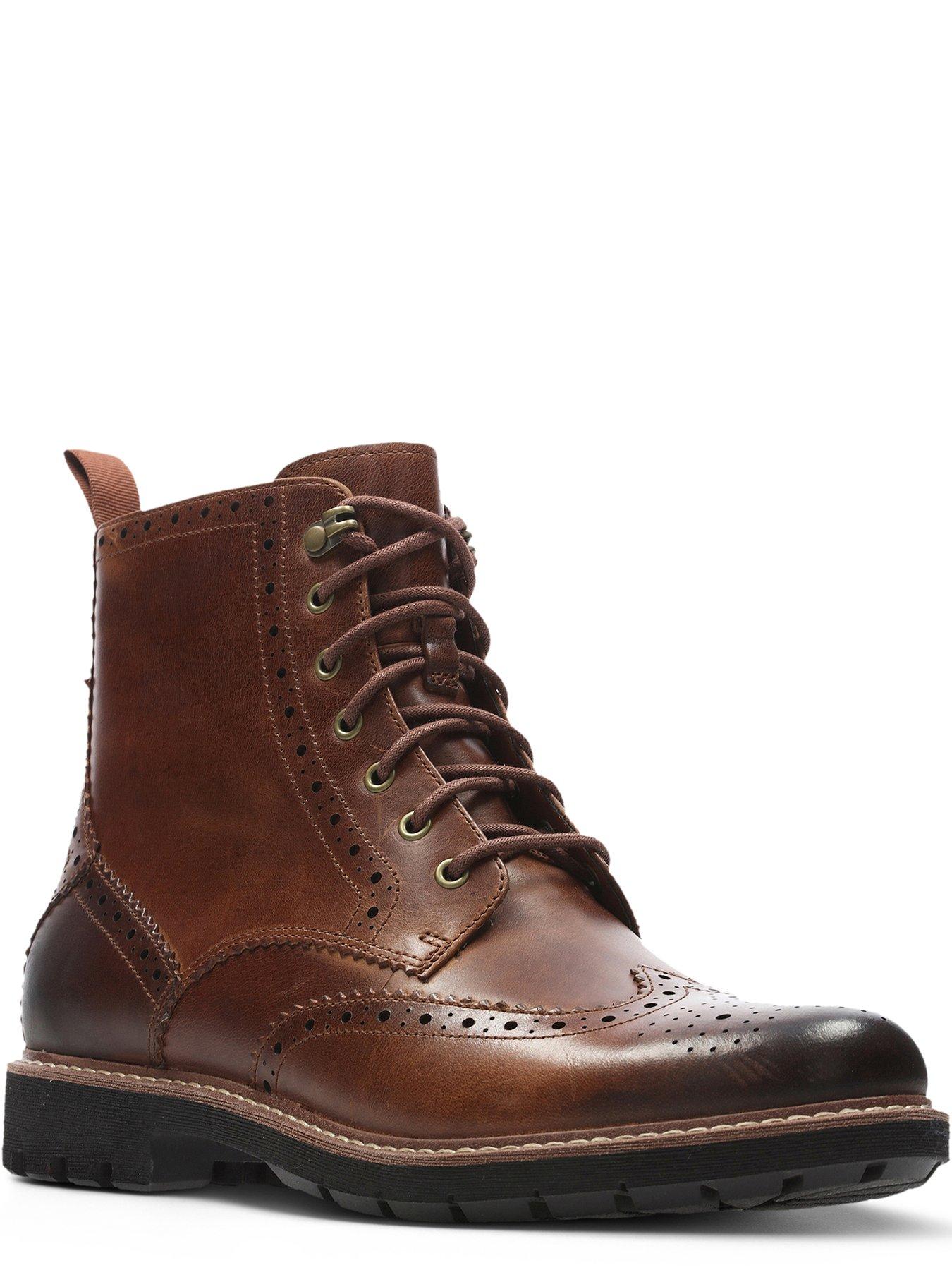 Clarks hot sale brogue boots