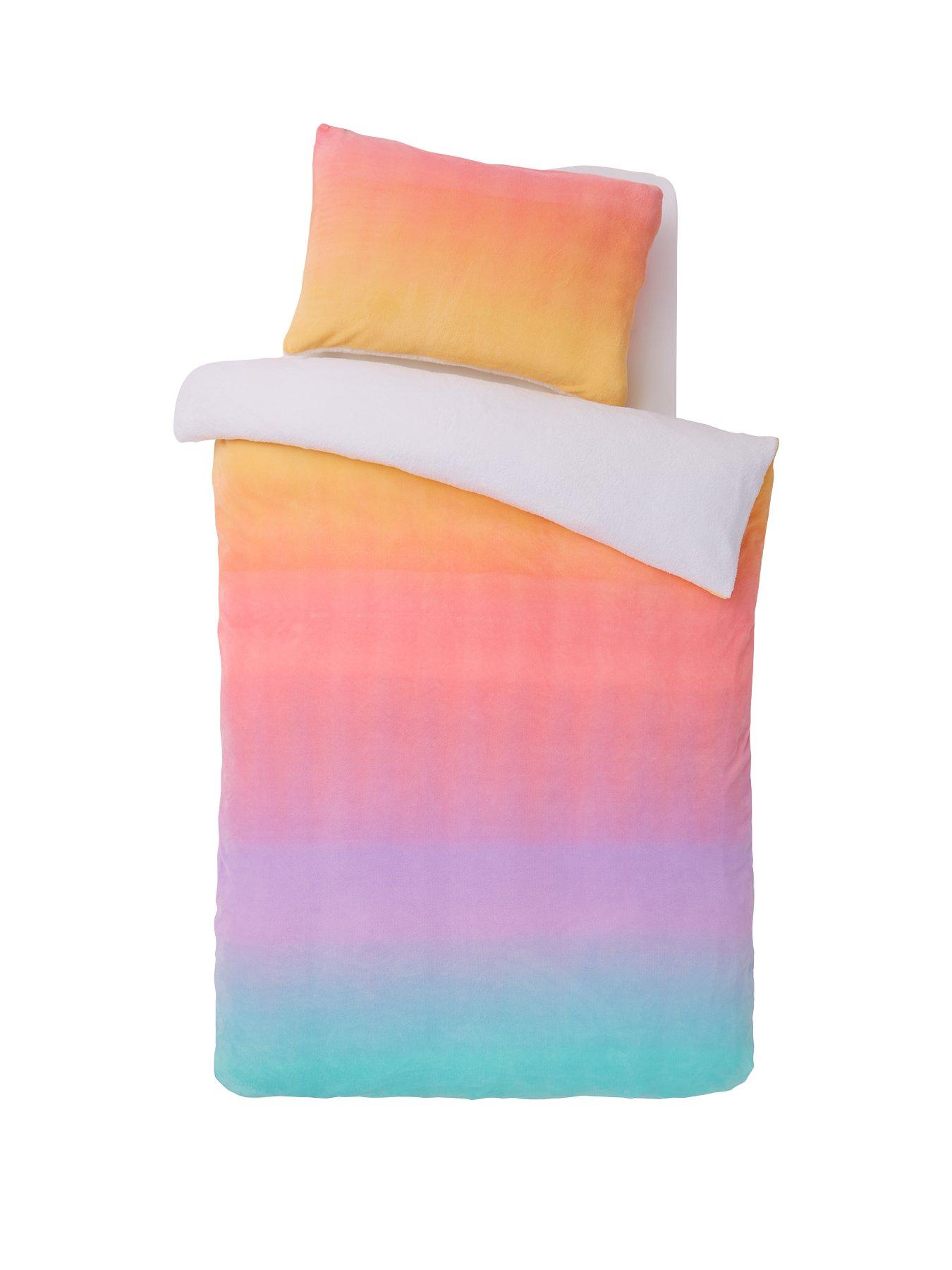 very-home-cosy-kids-ombre-fleece-duvet-set-sb-multistillFront