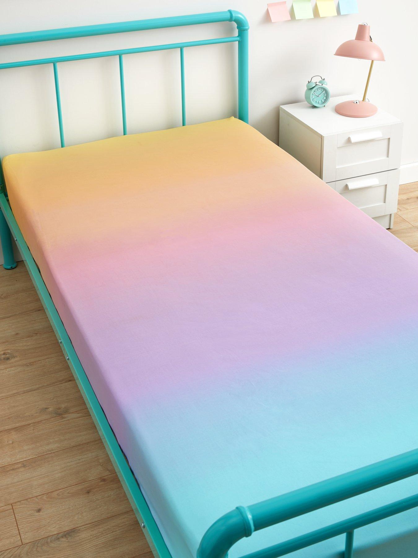 very-home-pastel-ombre-fitted-sheet-multi