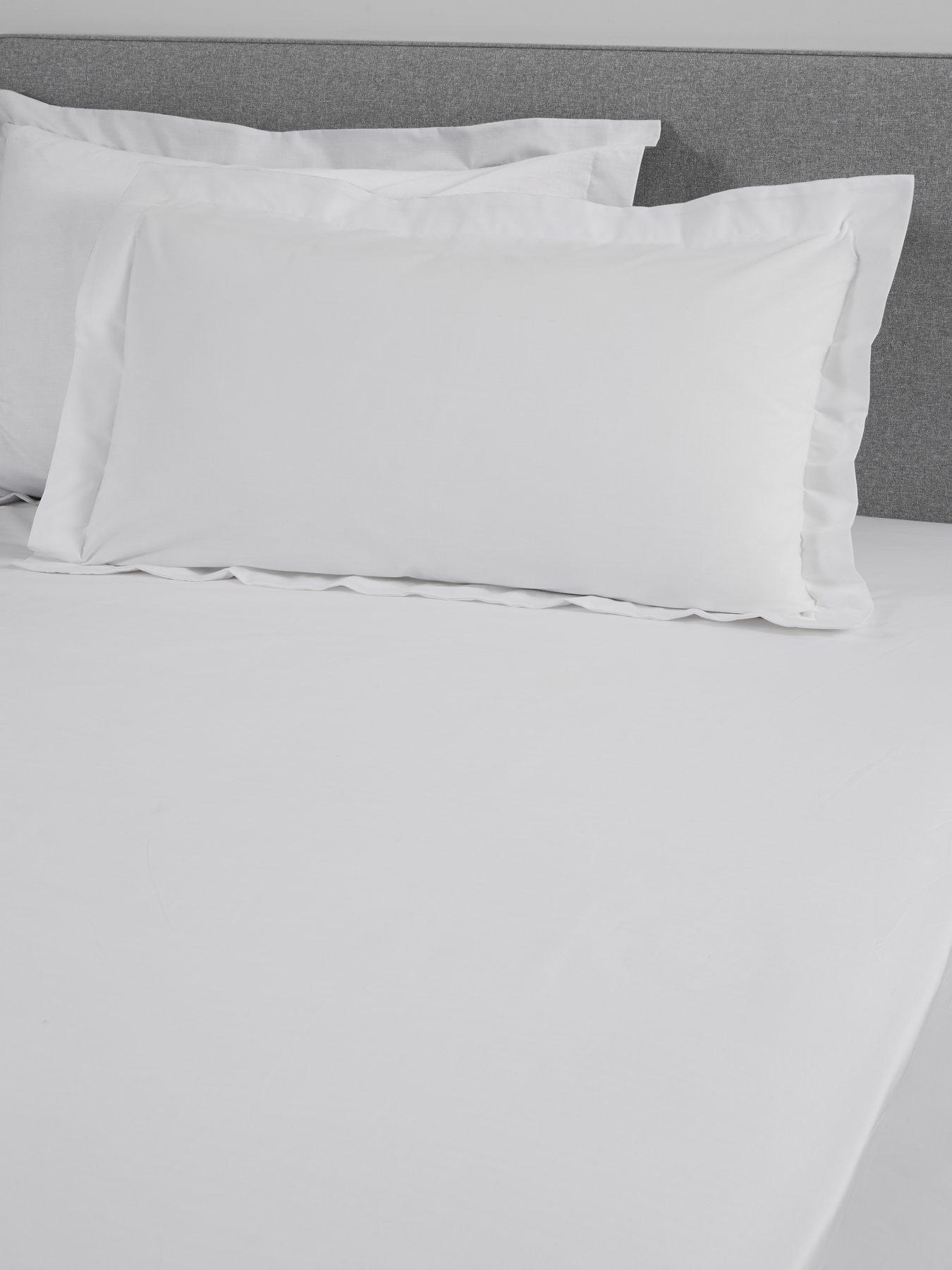 Image 1 of 4 of Very Home Non-Iron 180 Thread Count Oxford Pillowcase Pair
