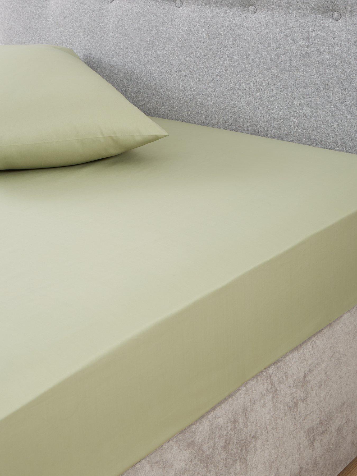 undefined Non-Iron 180 Thread Count 28 cm Fitted Sheet
