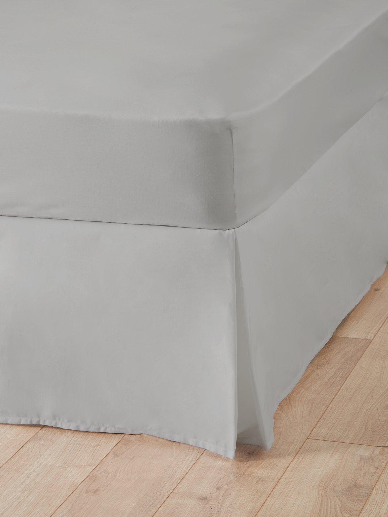 Very Home Non-Iron 180 Thread Count Box Pleat Base Valance