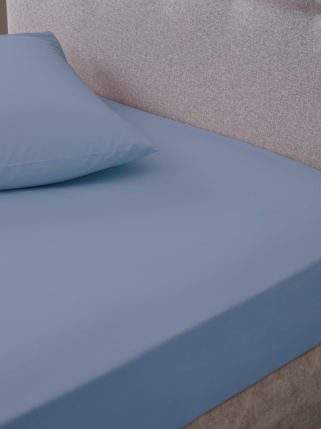 undefined Non-Iron 180 Thread Count 28 cm Fitted Sheet