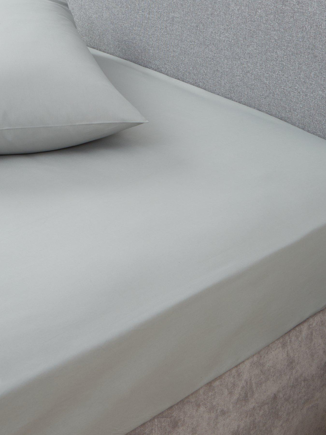 Fitted Sheet 25CM / 10 Inch Deep 100% Pure Cotton Percale Quality All  Sizes