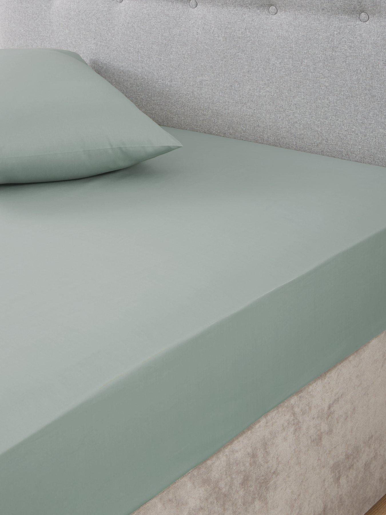 undefined Non-Iron 180 Thread Count Extra Deep 32 cm Fitted Sheet
