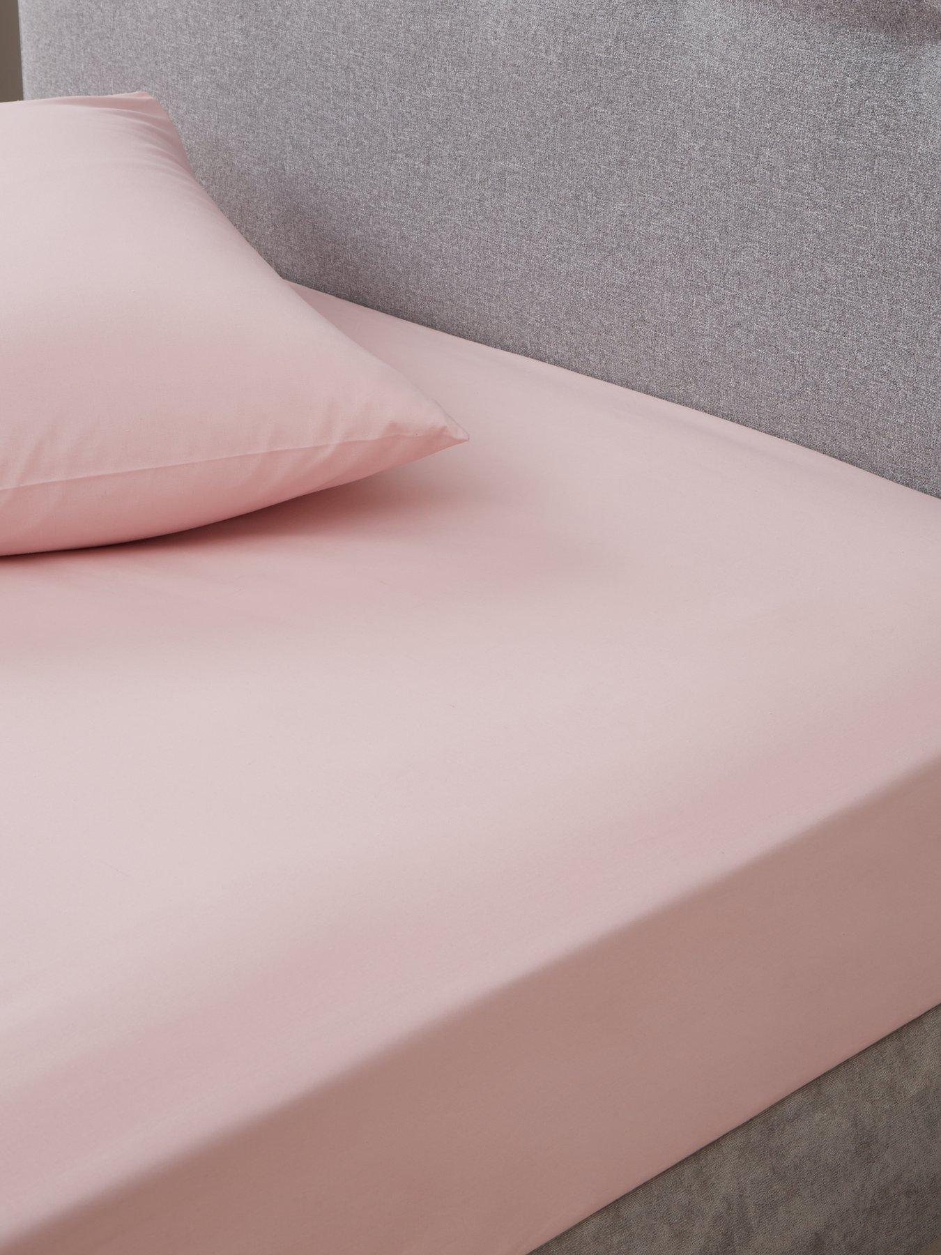 Image of Very Home Non-Iron 180 Thread Count Extra Deep 32 cm Fitted Sheet