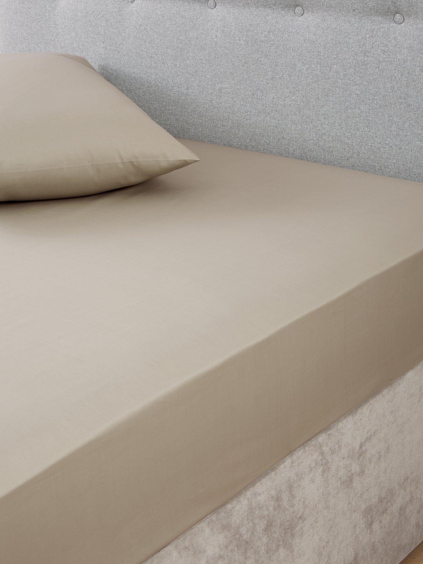 The Very Collection Non-Iron 180 Thread Count 28 cm Fitted Sheet