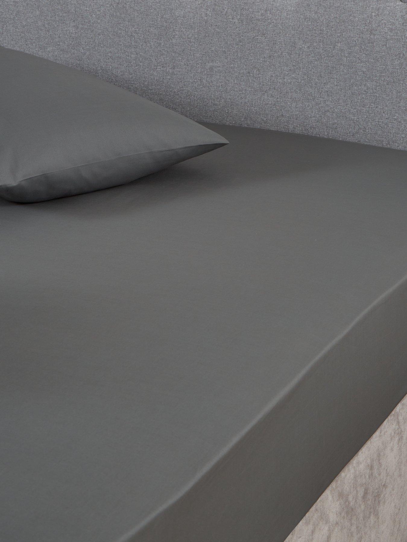 The Very Collection Non-Iron 180 Thread Count 28 cm Fitted Sheet
