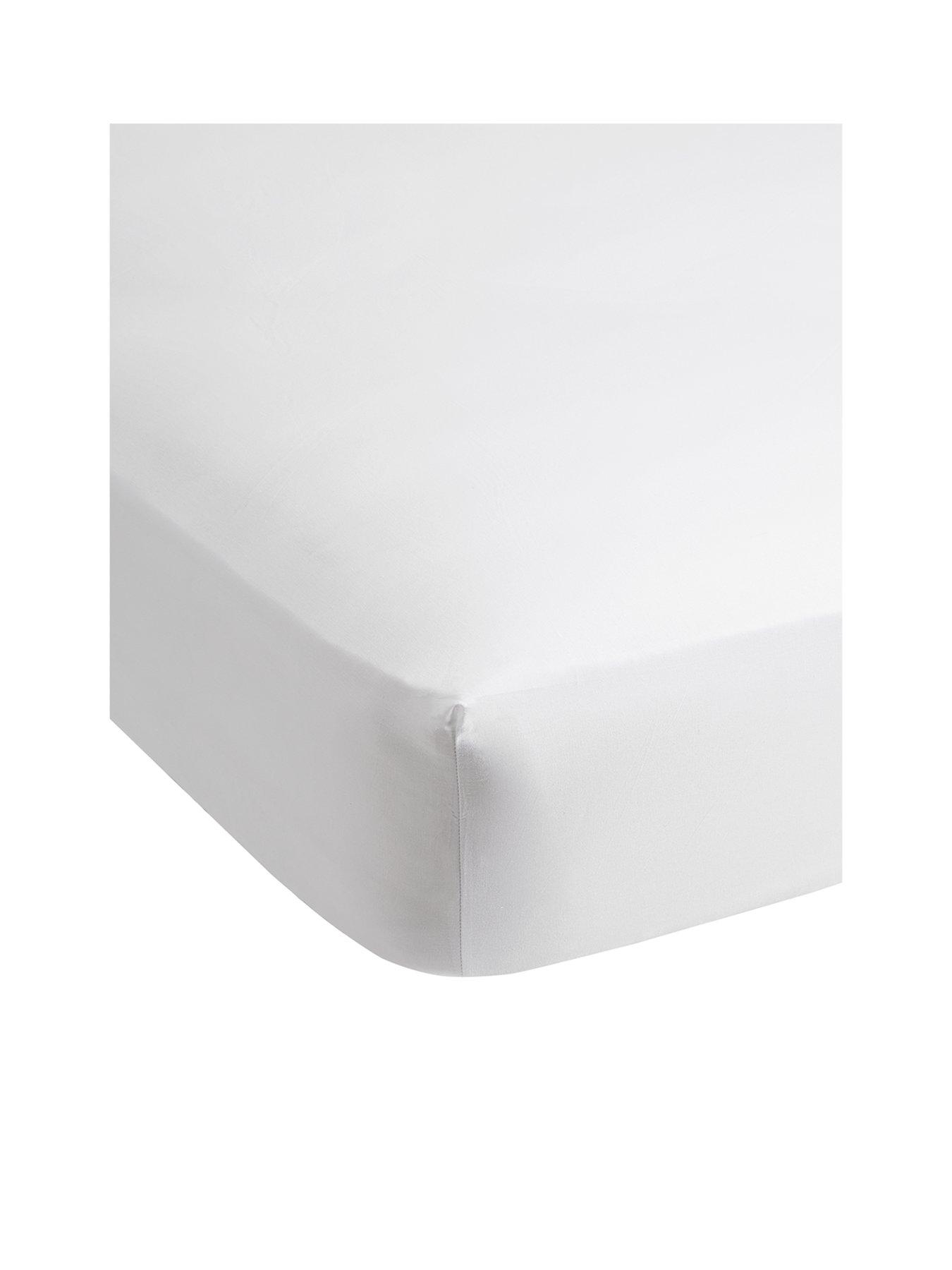 Image 2 of 4 of Very Home Non-Iron 180 Thread Count 28 cm Fitted Sheet