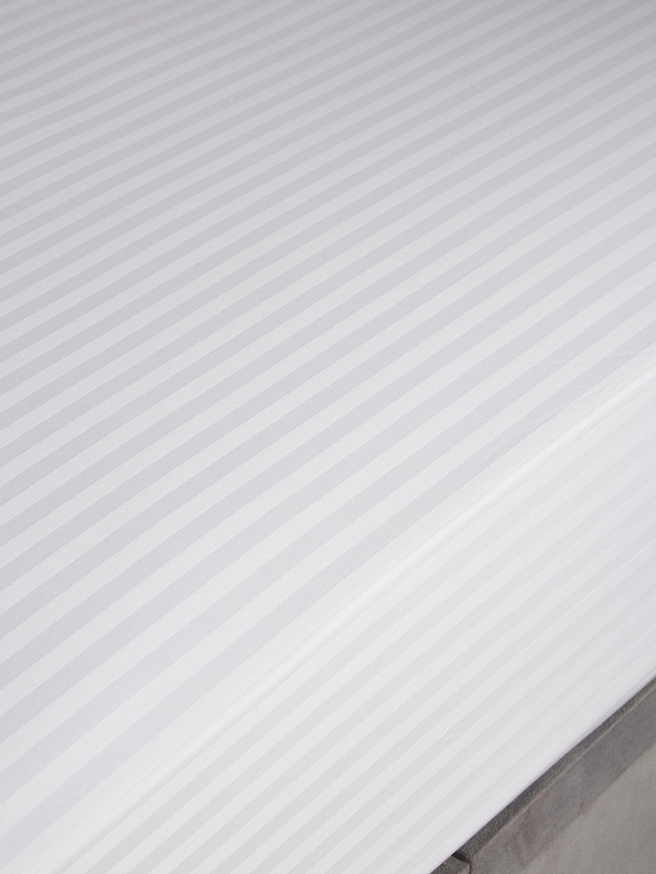 Image 3 of 3 of The Very Collection 300 Thread Count Soft Touch Sateen Stripe Extra Deep 32 cm Fitted Sheet&nbsp;